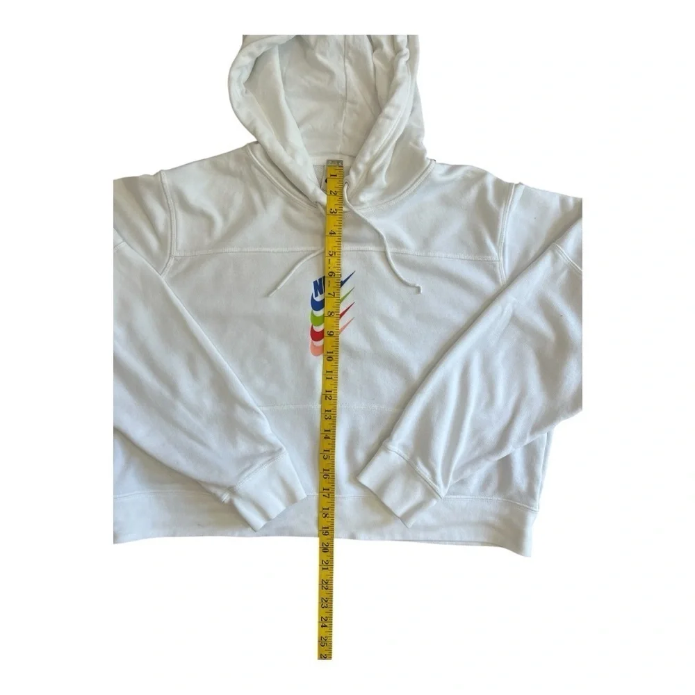 Nike Easy Cropped Hoodie Size L Women White
